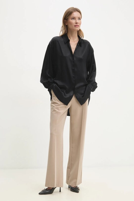 Košeľa Answear.LAB WA24.KDD009 čierna WA24