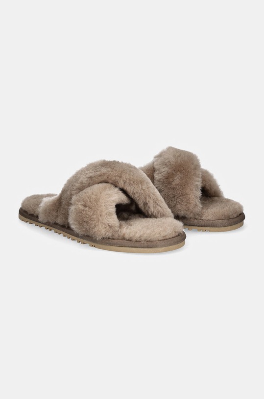 Шерстяные тапочки Answear.LAB бежевый AW23.1.cd