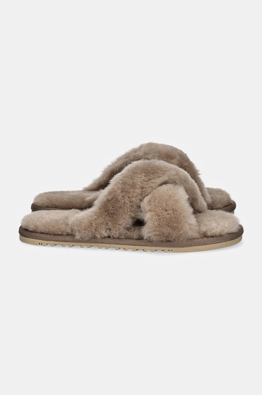 Шерстяные тапочки Answear.LAB AW23.1.cd бежевый WA24