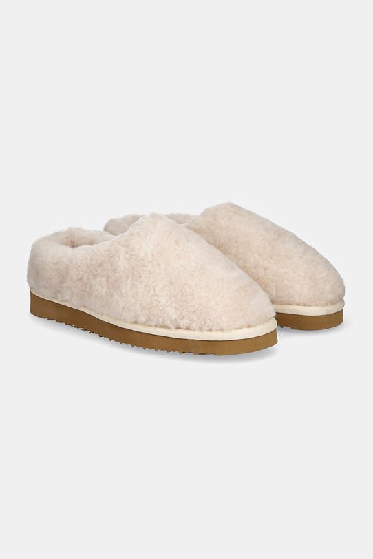 Шерстяные тапочки Answear Lab бежевый AW24.1.cd