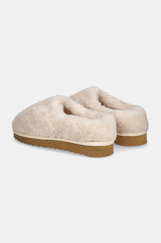 Încălțăminte Answear Lab papuci de lana AW24.1.cd bej
