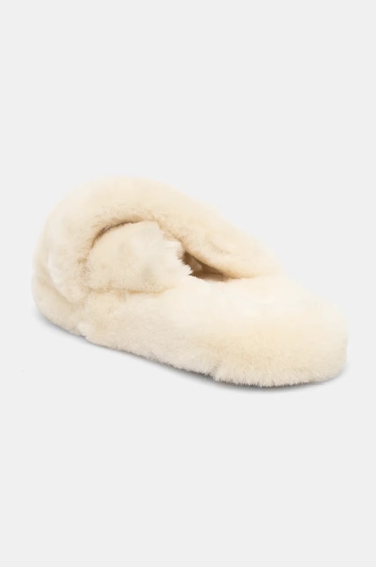 Obuwie Answear Lab kapcie wełniane AW24.3.cd beżowy
