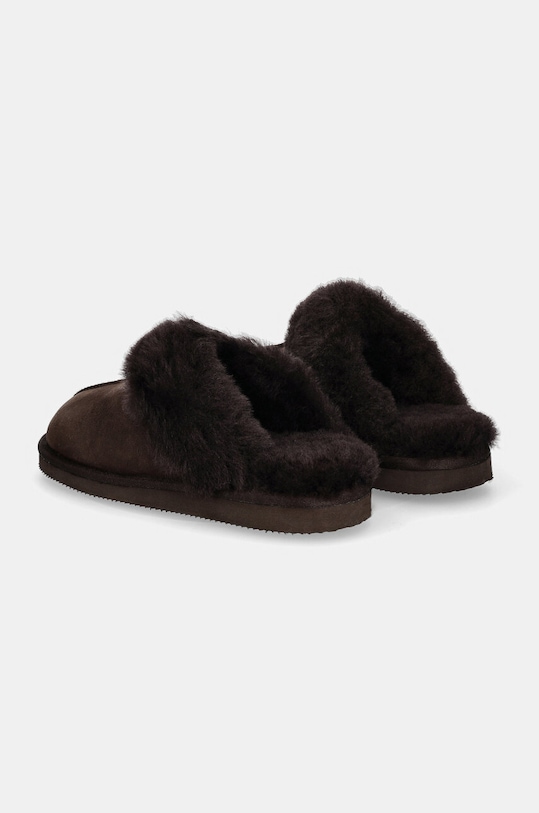 Încălțăminte Answear Lab papuci din piele intoarsa AW24.5.cd maro