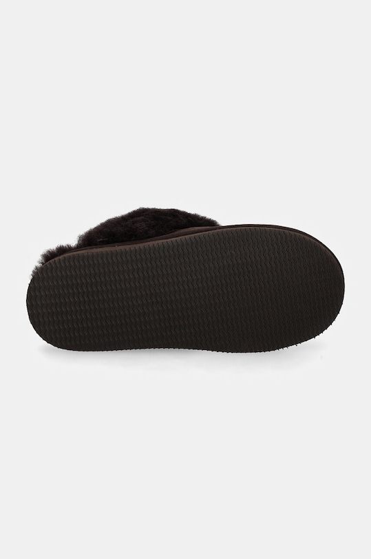 Answear Lab papuci din piele intoarsa AW24.5.cd maro