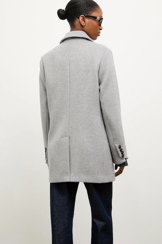 Ruházat Answear Lab gyapjúkabát WA24.KPD019 szürke