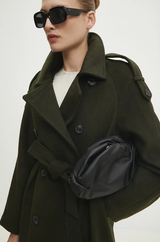 Answear.LAB płaszcz wełniany WA24.KPD021