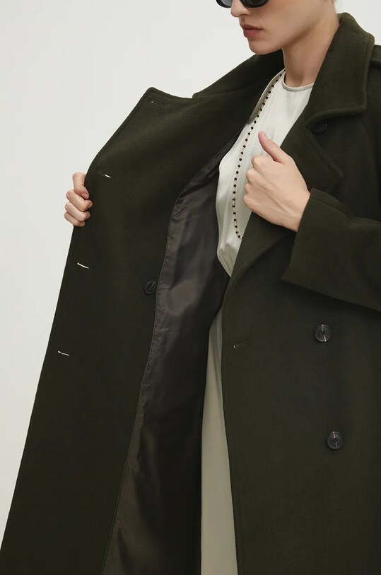 Answear.LAB płaszcz wełniany WA24.KPD021