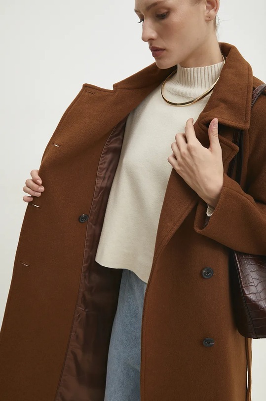 Vlnený kabát Answear.LAB WA24.KPD021