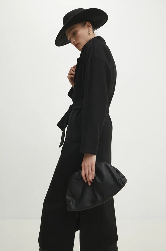 Шерстяное пальто Answear.LAB WA24.KPD026 чёрный