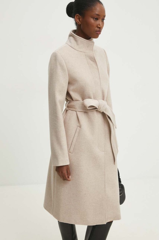 Vlnený kabát Answear.LAB WA23..KPD005 béžová