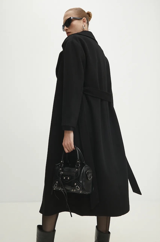 Oblečenie Vlnený kabát Answear.LAB WA23..KPD012 čierna
