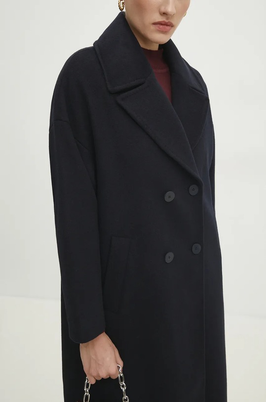 Answear.LAB gyapjúkabát sötétkék WA23..KPD013