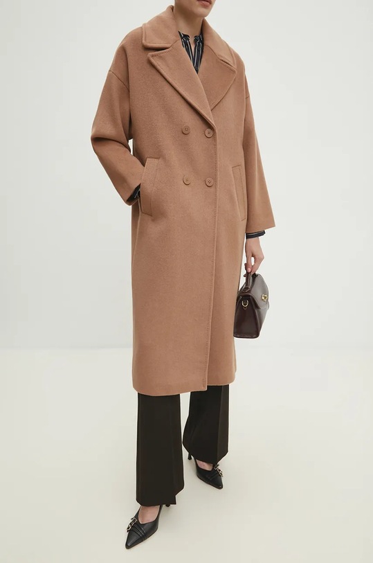 Vlnený kabát Answear.LAB WA23..KPD016