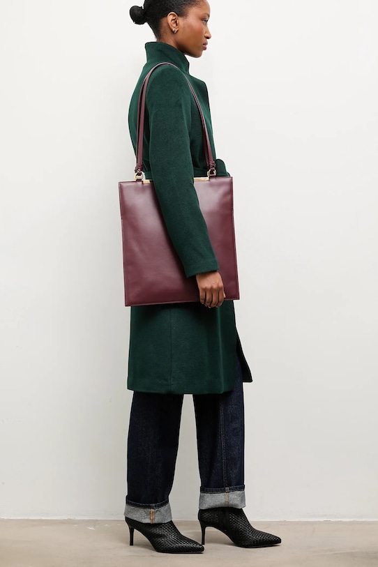 Vlněný kabát Answear.LAB nezateplené zelená WA23.KPD004.