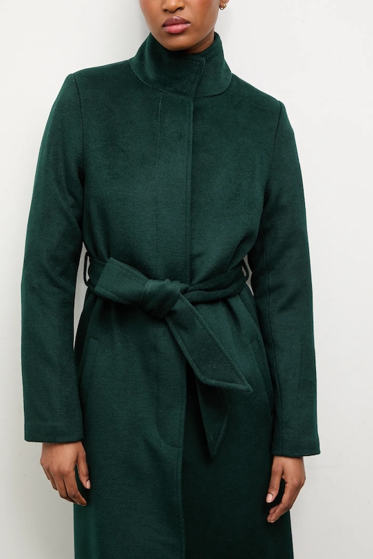 Vlněný kabát Answear.LAB WA23.KPD004. zelená