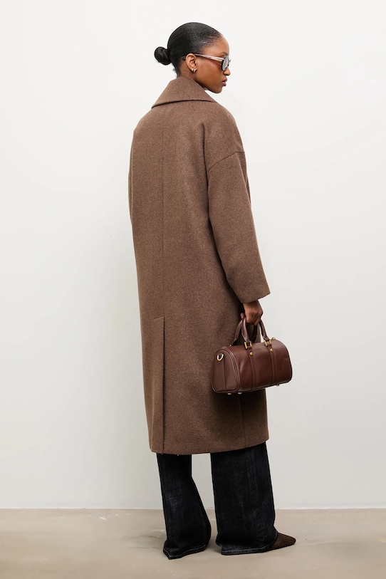 Oblečení Vlněný kabát Answear.LAB WA23..KPD016. hnědá