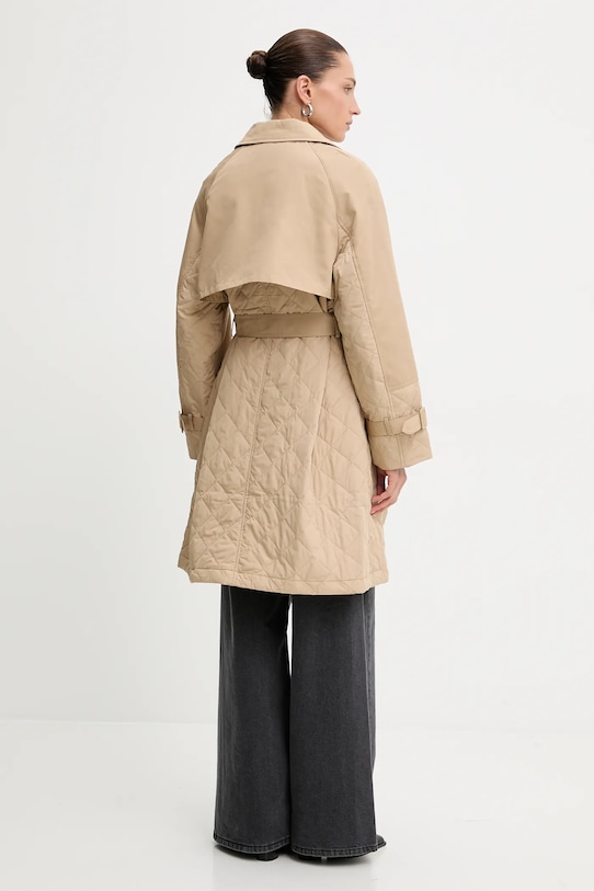 Odzież Answear.LAB płaszcz WA24.KPD050 beżowy