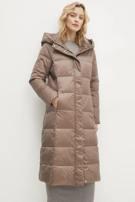 Answear.LAB kurtka puchowa WA23.KUD022 beżowy WA24