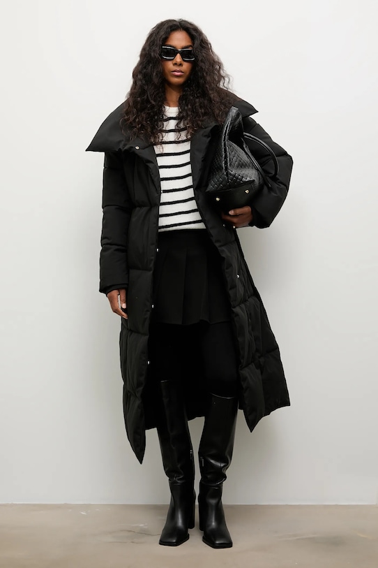 Bunda Answear.LAB WA24.KUD018 čierna WA24