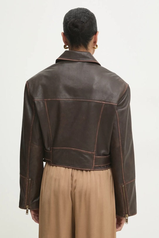 Oblečenie Kožená bunda Answear.LAB WA24.KUD103 hnedá