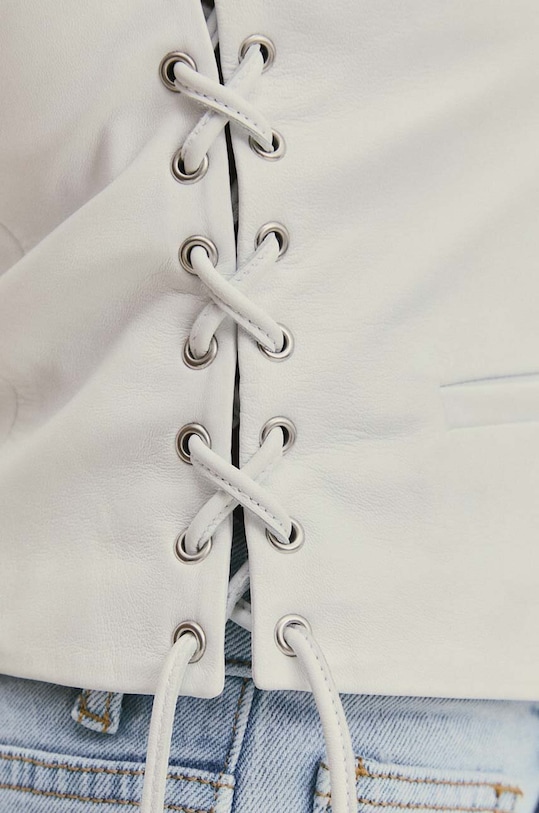 Δερμάτινο γιλέκο Answear.LAB WA24.KZD001 λευκό