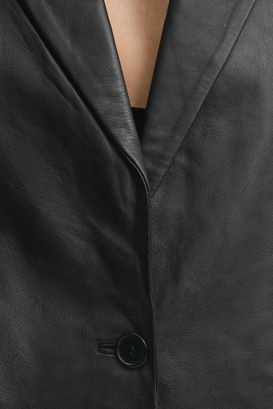 Answear.LAB marynarka skórzana WA24.KZD0O5 czarny