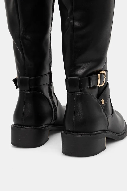 Obuwie Answear.LAB kozaki LATTE35.pd czarny