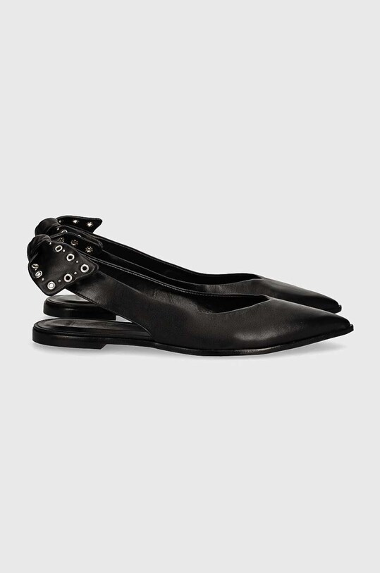 Answear Lab balerini de piele negru 710011..bd