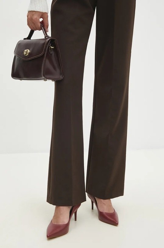 Kožené lodičky Answear.LAB přírodní kůže burgundské 439012.bd