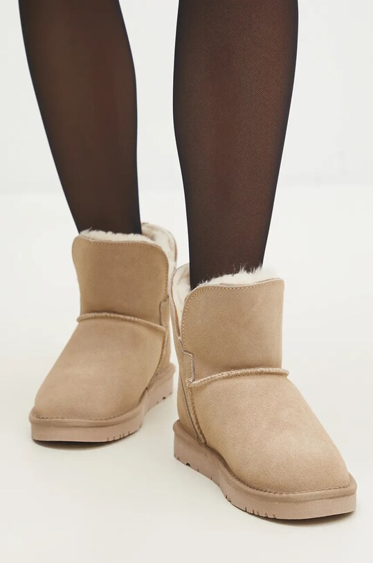 Semišové snehule Answear.LAB zateplené béžová 5.cd