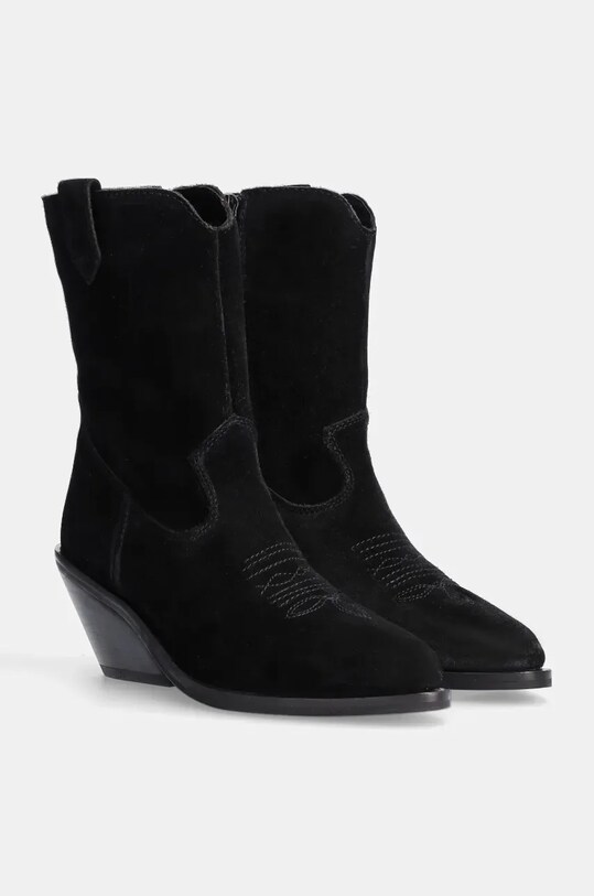 Замшеві черевики Answear.LAB 41792.S.INJS чорний WA24