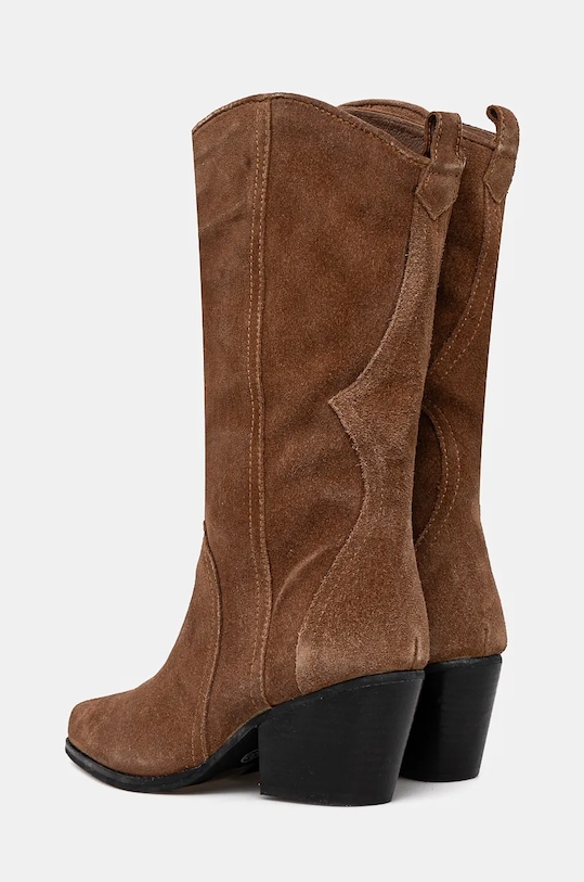 Kaubojske čizme od brušene kože Answear.LAB smeđa 41839.IJS
