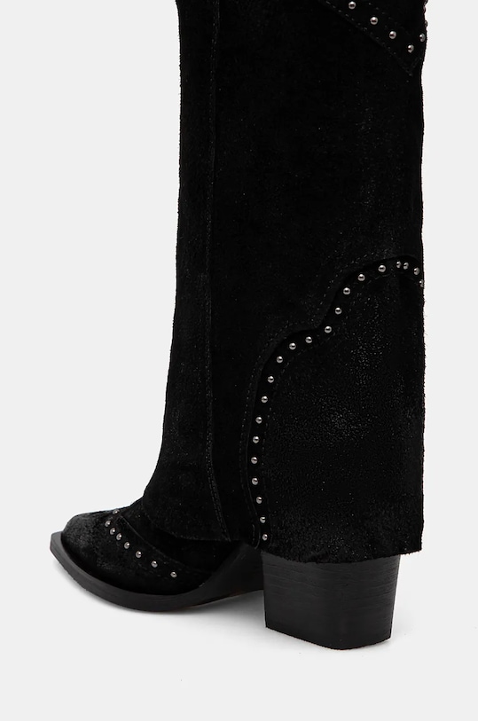 Semišové čižmy Answear.LAB LT2585.1201.1R.cd čierna