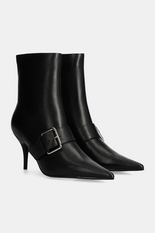 Answear.LAB botki skórzane LT062.651.cd czarny WA24