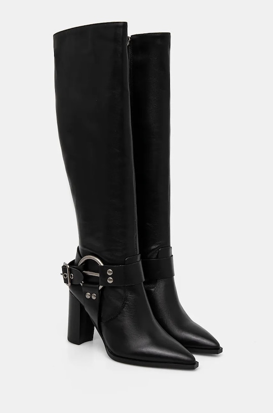 Кожаные сапоги Answear.LAB R829987.HWK чёрный WA24