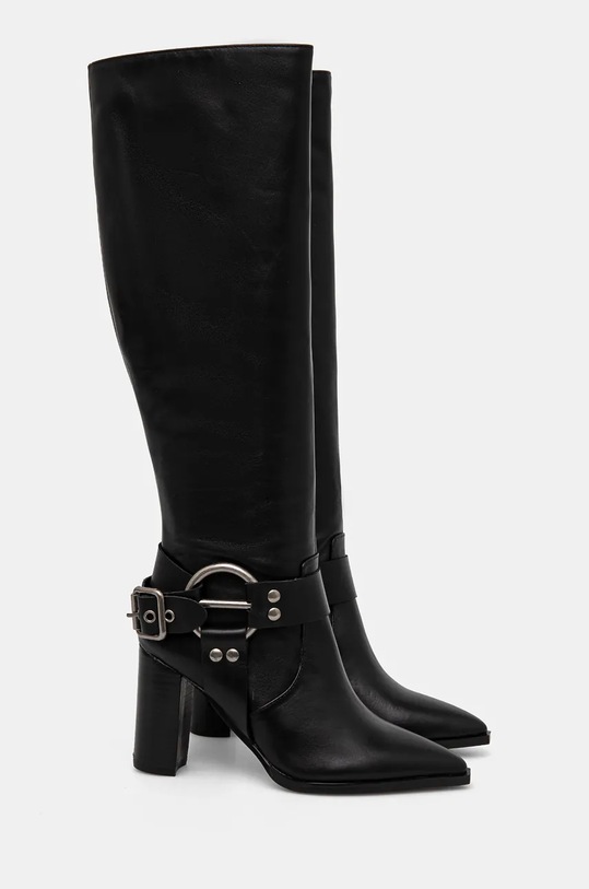 Încălțăminte Answear Lab ghete de piele R829987.HWK negru