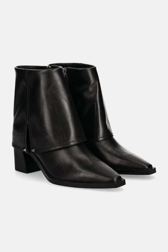 Answear Lab cizme de piele 727752.HWK negru WA24