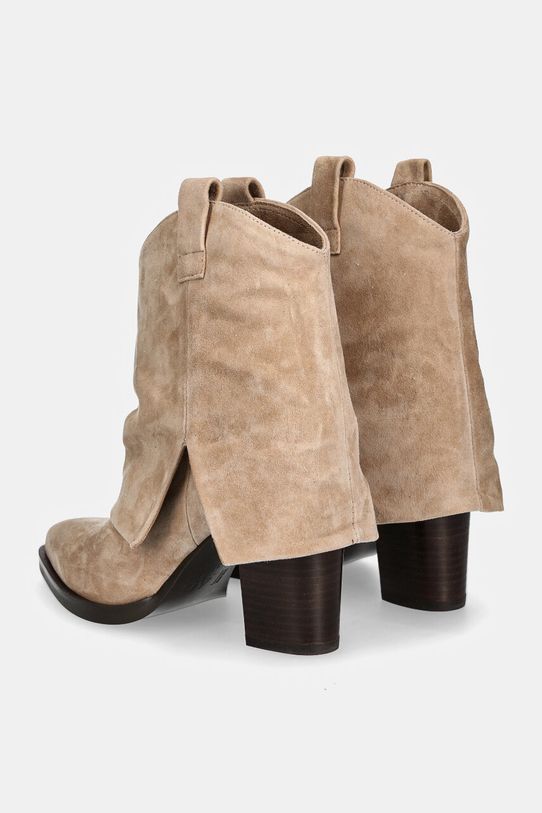 Answear.LAB stivaletti alla caviglia in camoscio beige 2771050.HWK