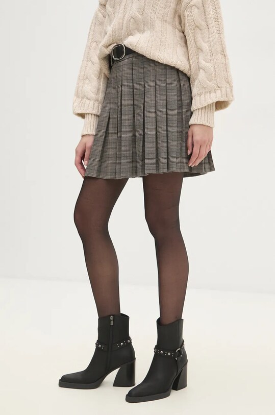 Answear Lab cizme de piele peste 8 cm negru 6294.TRAT