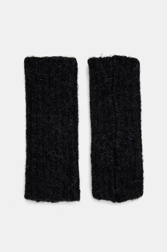 Answear Lab mănuși din lână lana negru WA24.RED004