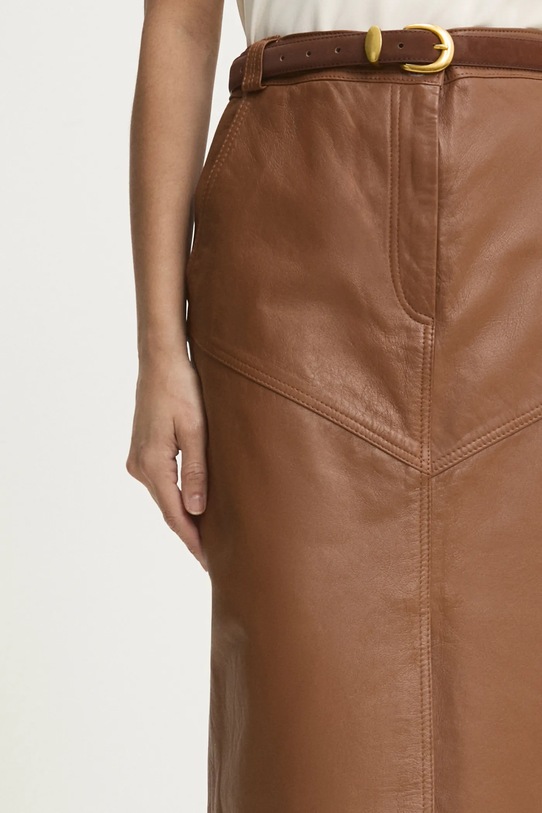 Suknja Answear.LAB smeđa WA24.SDD003