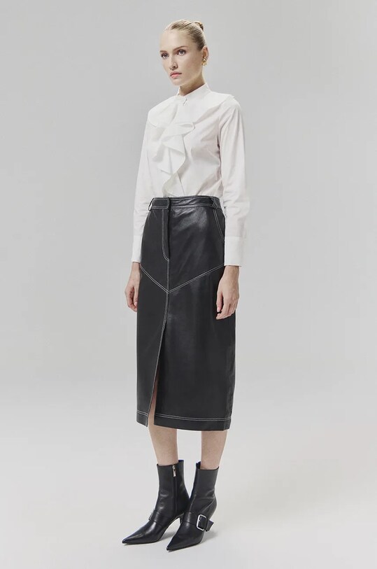 Спідниця Answear.LAB casual чорний WA24.SDD003