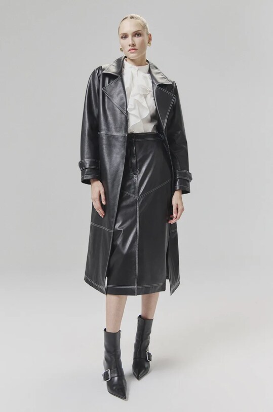 Спідниця Answear.LAB чорний WA24.SDD003