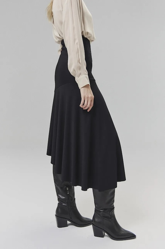 Answear.LAB spódnica czarny WA24.SDD007
