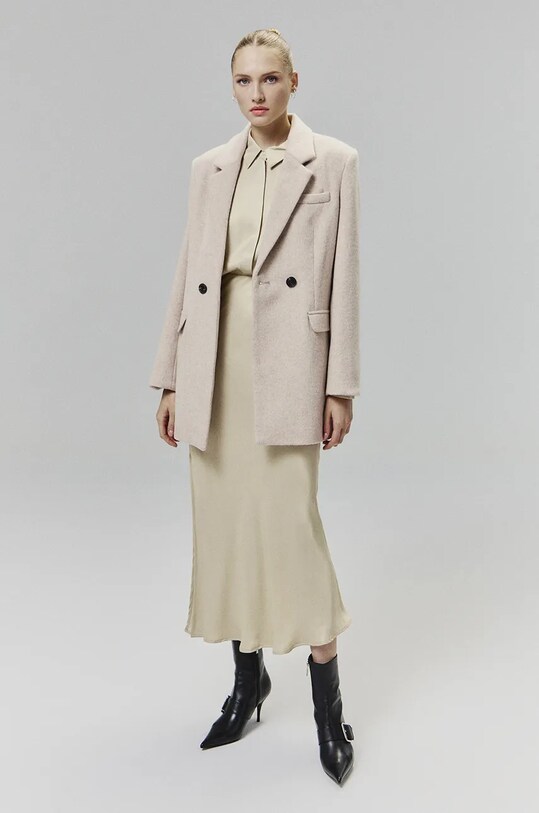 Answear.LAB spódnica beżowy WA24.SDD008