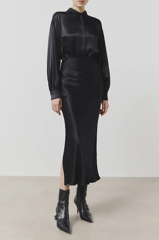 Answear Lab fustă WA24.SDD008 negru