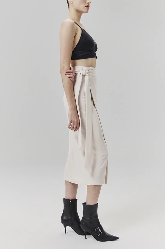 Suknja Answear.LAB bež WA24.SDD009