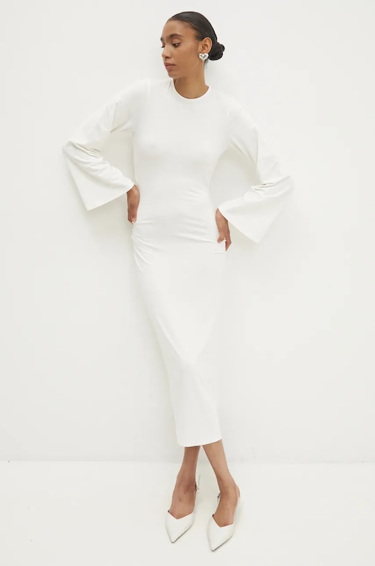 Haljina Answear.LAB bez uzorka bež WA24.SUD00B