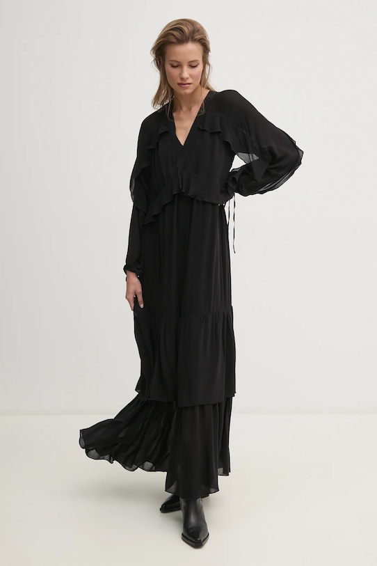 Answear.LAB sukienka casual czarny WA24.SUD013