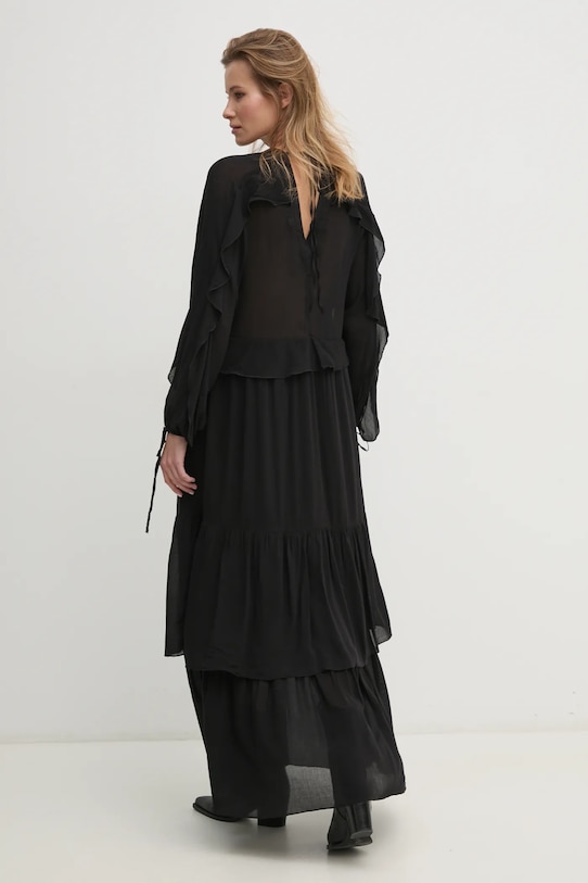 Answear.LAB sukienka WA24.SUD013 czarny WA24